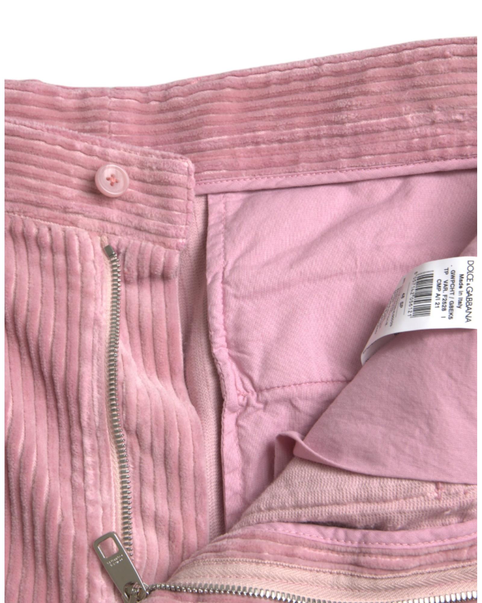 Dolce & Gabbana Men's Corduroy Cargo Pants - Pink
