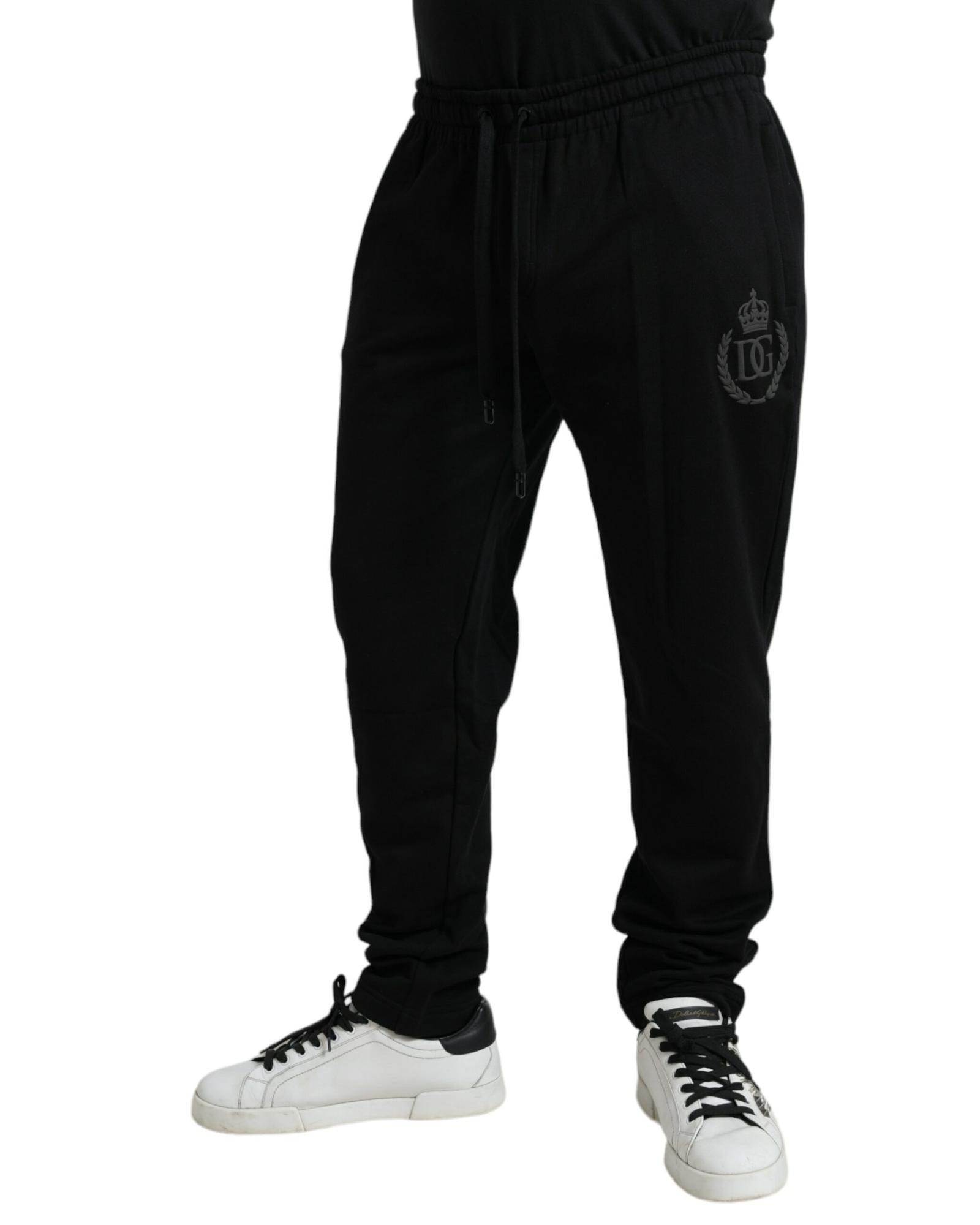 Dolce & Gabbana DG Crown Sweatpants - Black