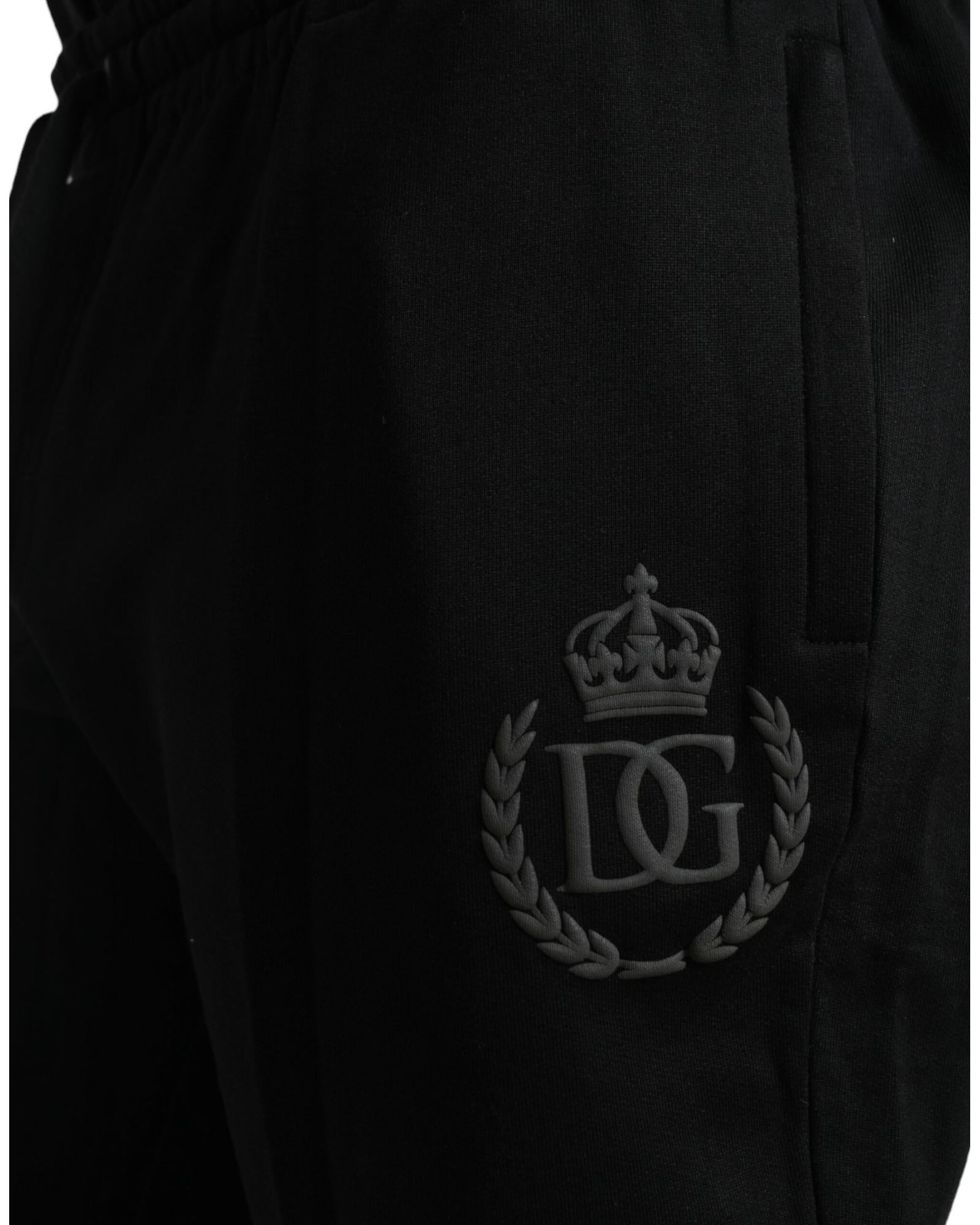 Dolce & Gabbana DG Crown Sweatpants - Black
