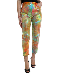 Dolce & Gabbana Women's Sequin Tie-Dye Jeans 6 Multicolor