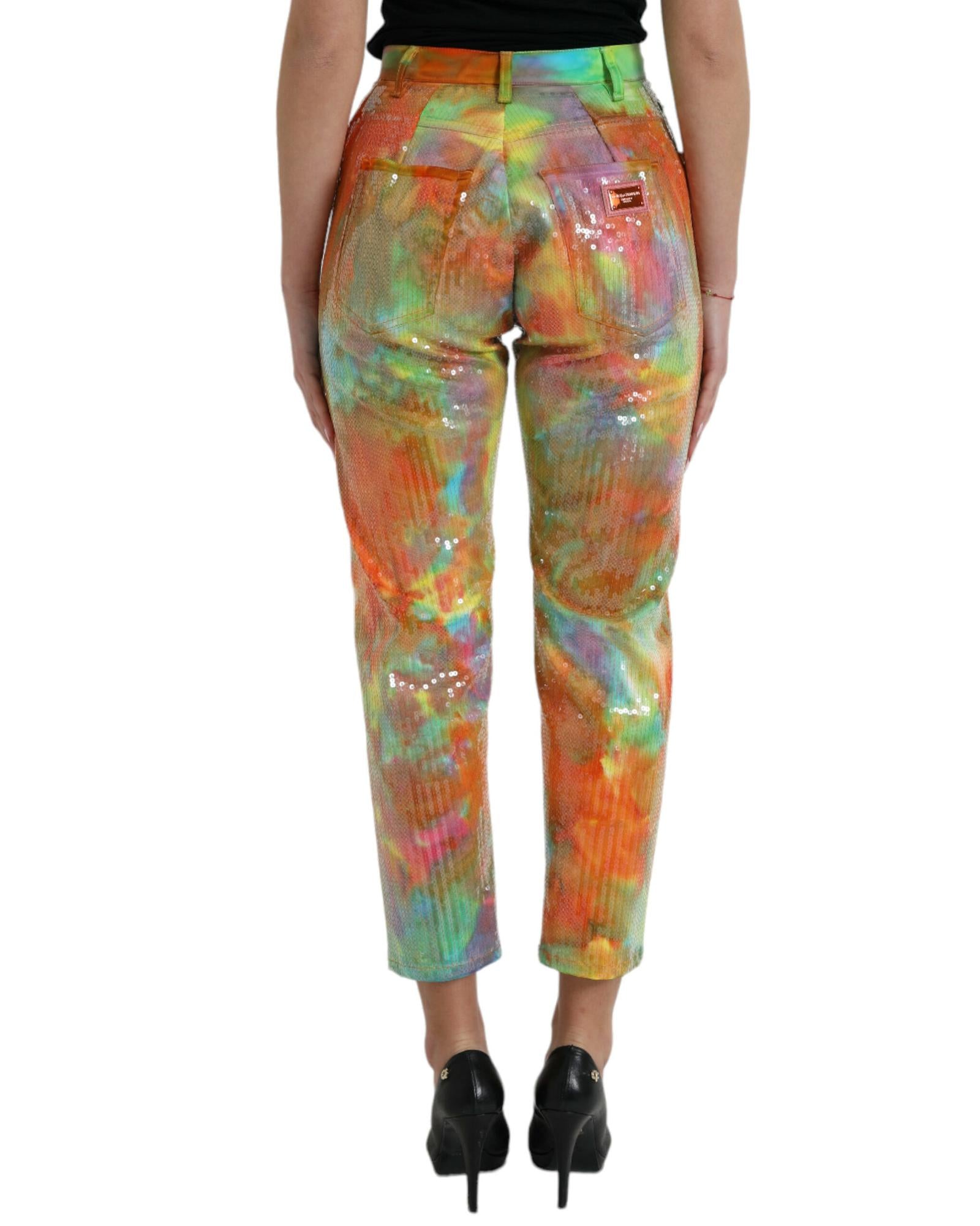 Dolce & Gabbana Women's Sequin Tie-Dye Jeans