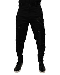 Dolce & Gabbana Zip Cargo Pants Men Black