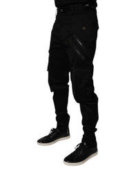 Dolce & Gabbana Zip Cargo Pants Men Black