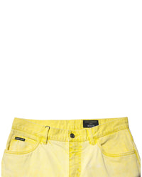 Dolce & Gabbana Straight Leg Jeans Men Yellow Pants