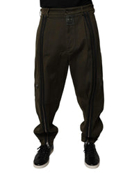 Dolce & Gabbana Zip Detail Cargo Pants Men Brown 32 x 40 Brown