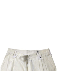 Dolce & Gabbana Tailored Dress Pants Embossed Design Men White