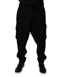 Dolce & Gabbana Cargo Pants with Side Pockets Men Black 40 x 40 Black
