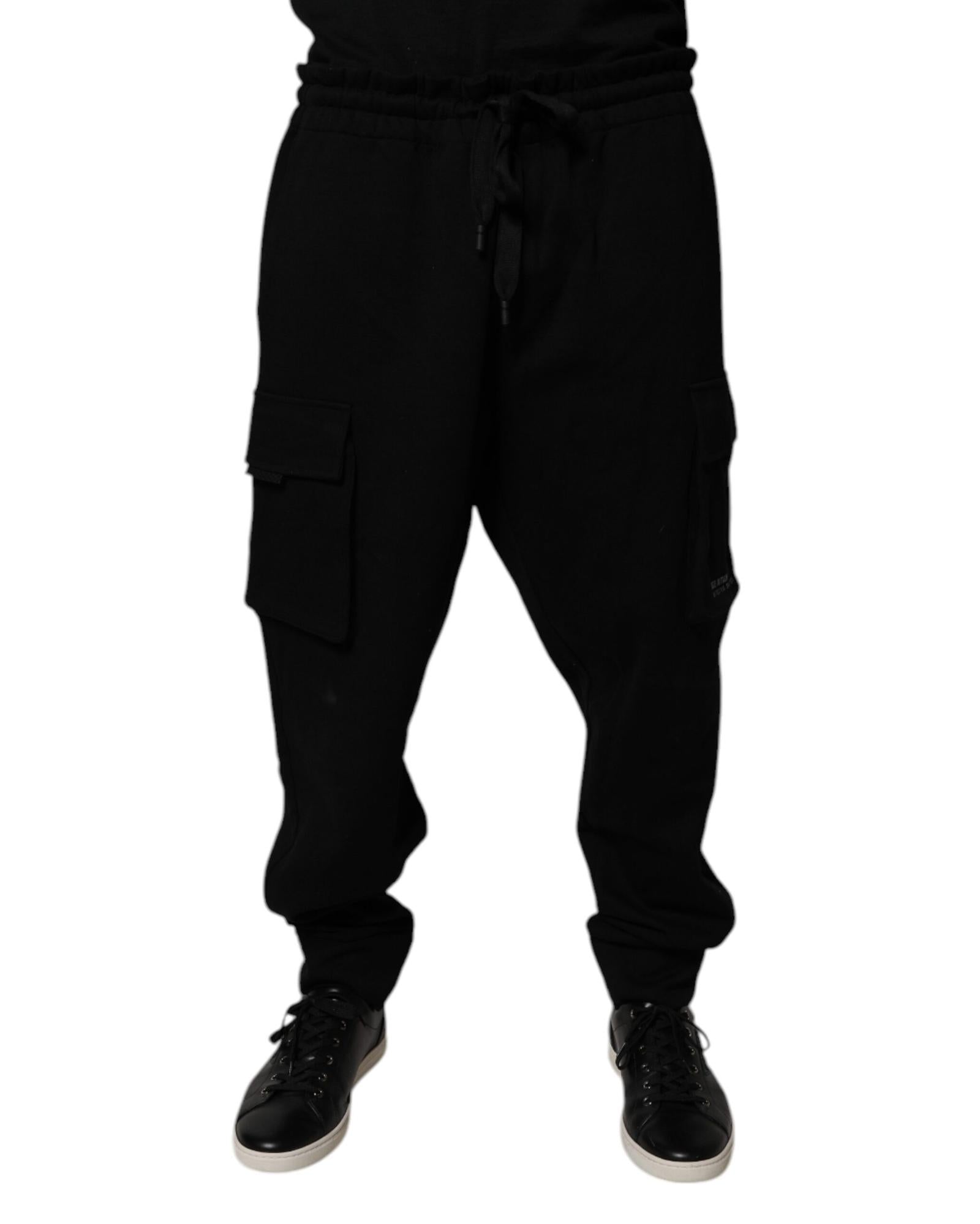 Dolce & Gabbana Cargo Pants with Side Pockets Men Black