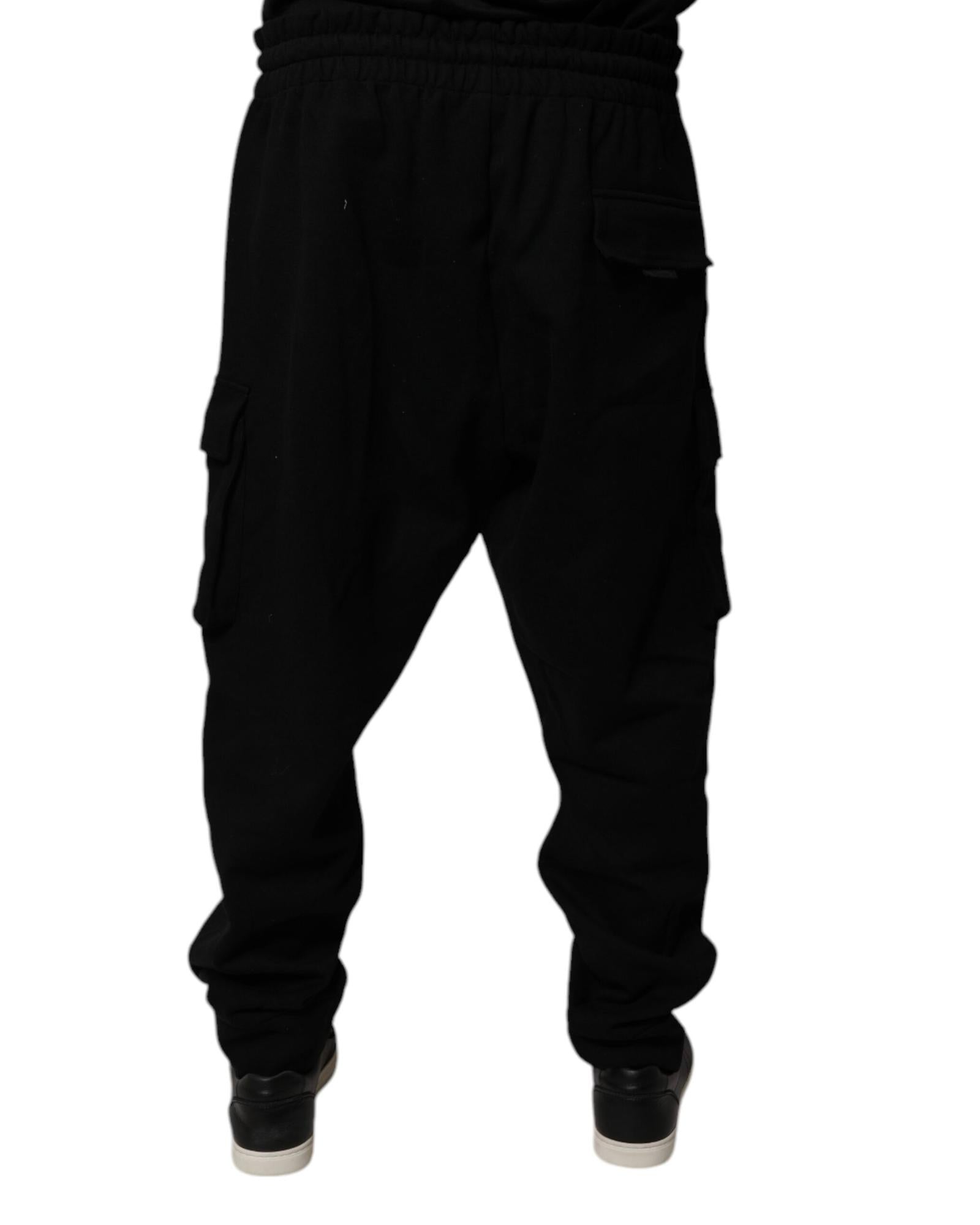 Dolce & Gabbana Cargo Pants with Side Pockets Men Black