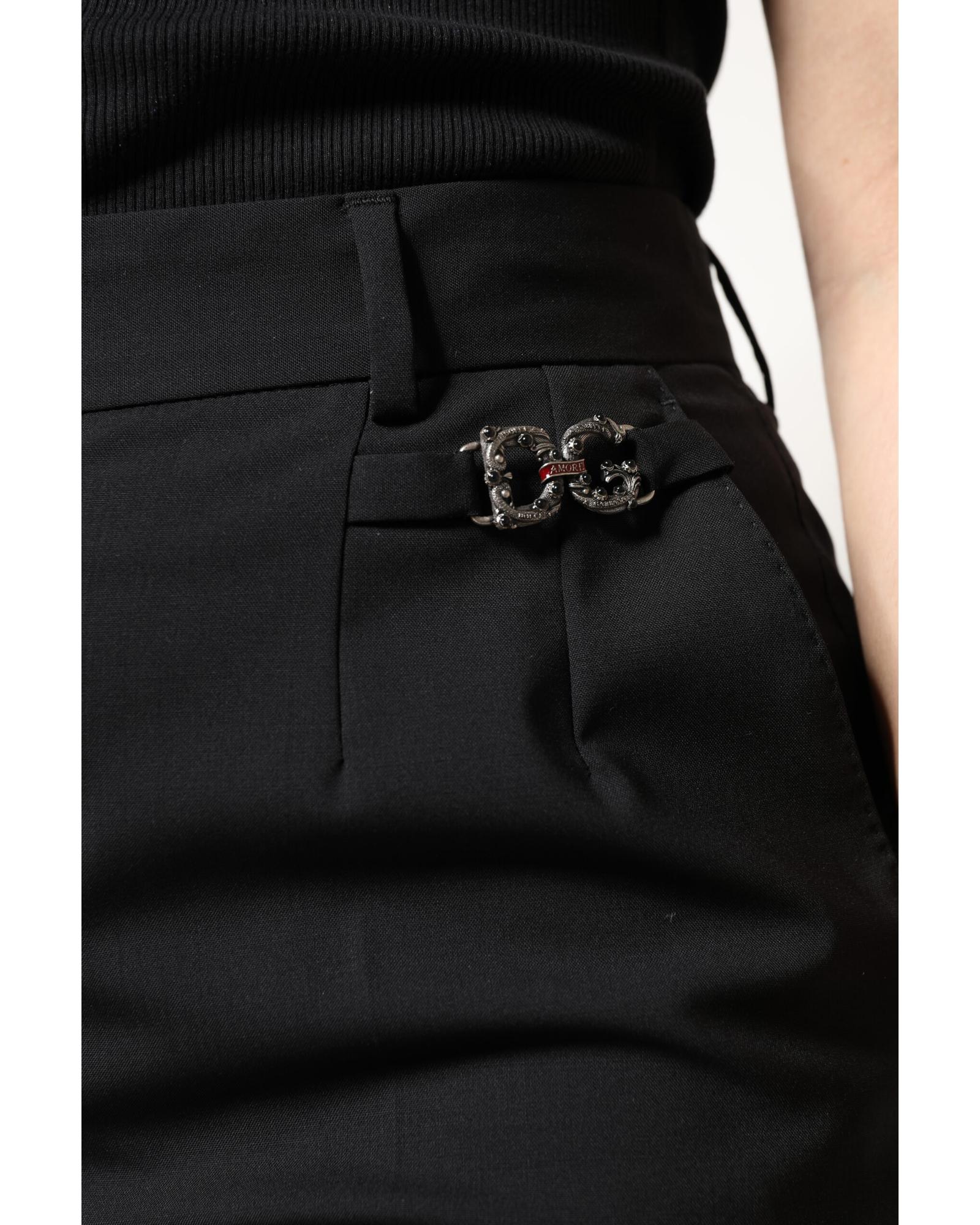 Dolce & Gabbana Tailored HighWaist Trousers Women Black Pants