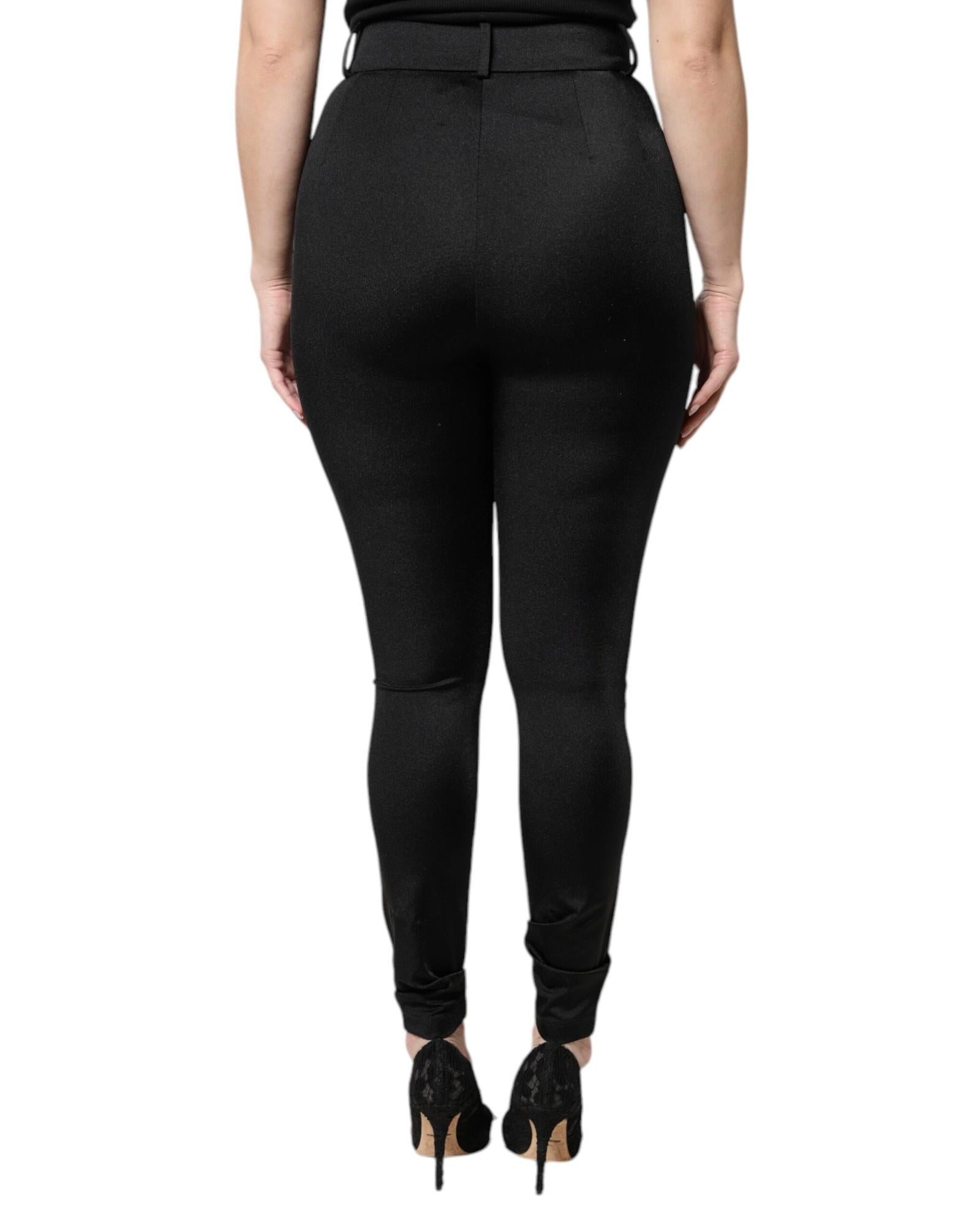 Dolce & Gabbana HighWaisted Slim Fit Pants Women Black