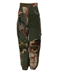 Dolce & Gabbana Patchwork Camouflage Pants Women Multicolor Jeans & Pants