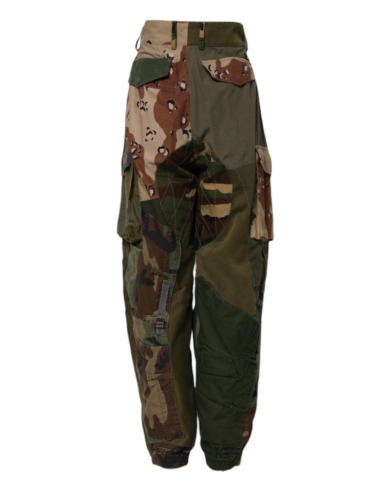 Dolce & Gabbana Patchwork Camouflage Pants Women Multicolor Jeans & Pants