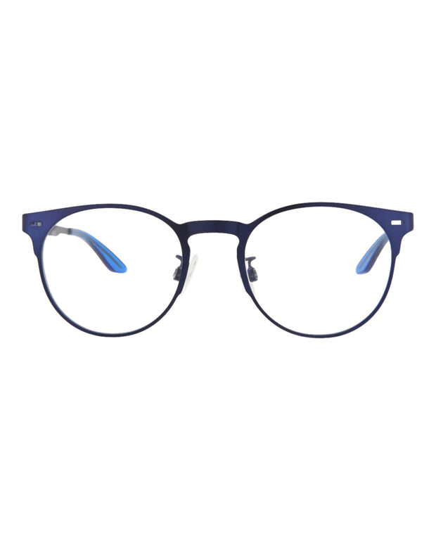 Puma Unisex Round/Oval Blue Blue Transparent Fashion Designer Eyewear