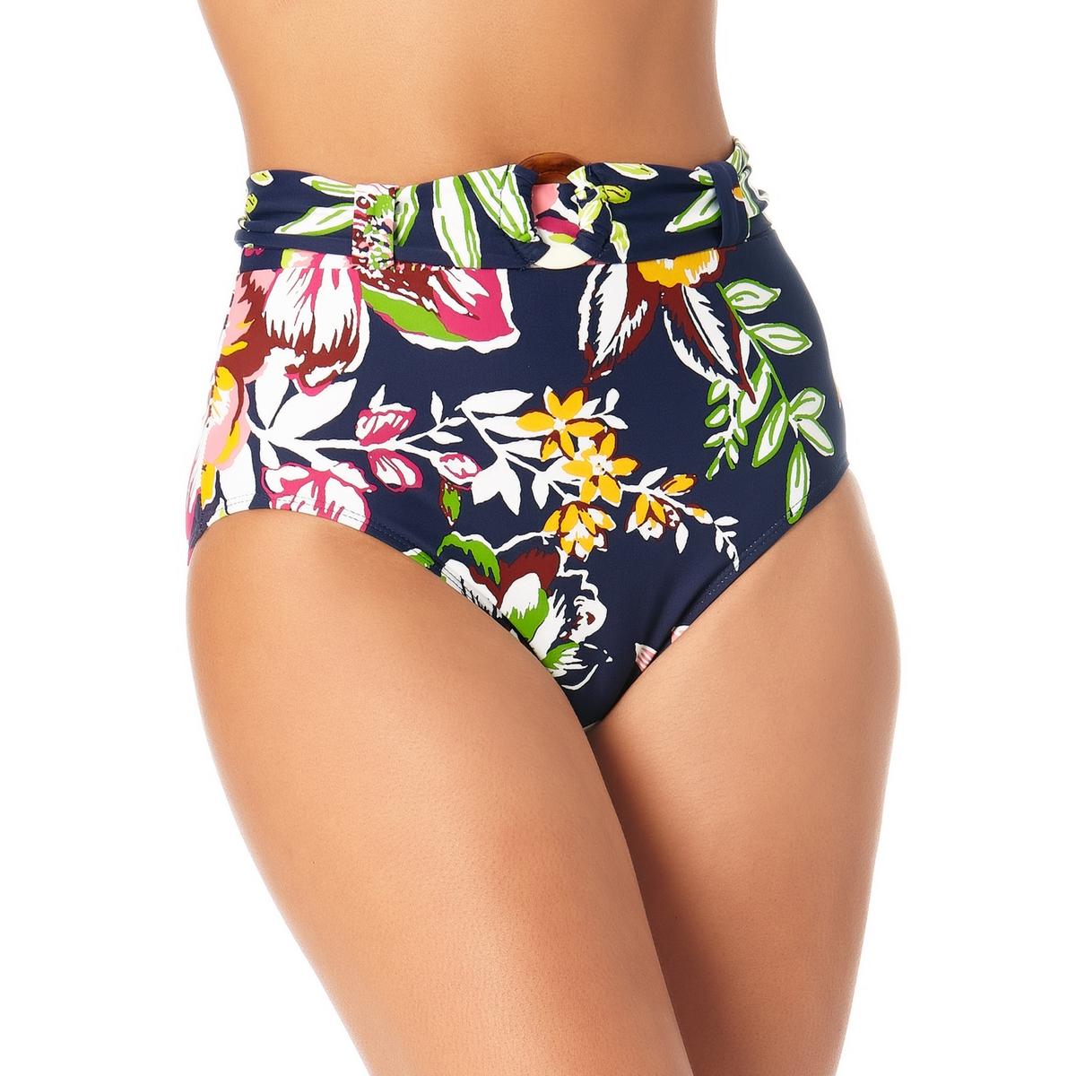 Womens High-Waist Floral Swim Bottom Separates