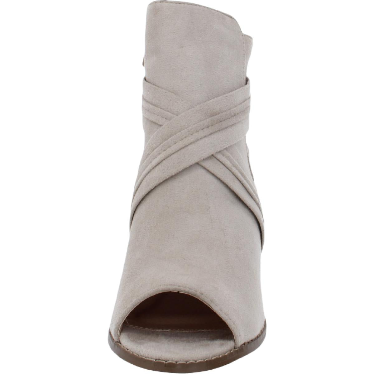 Sabeena Womens Padded Insole Faux Suede Booties