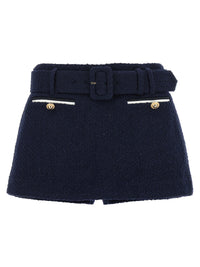 SELF PORTRAIT Self Portrait Women Bouclé Wool Skort
