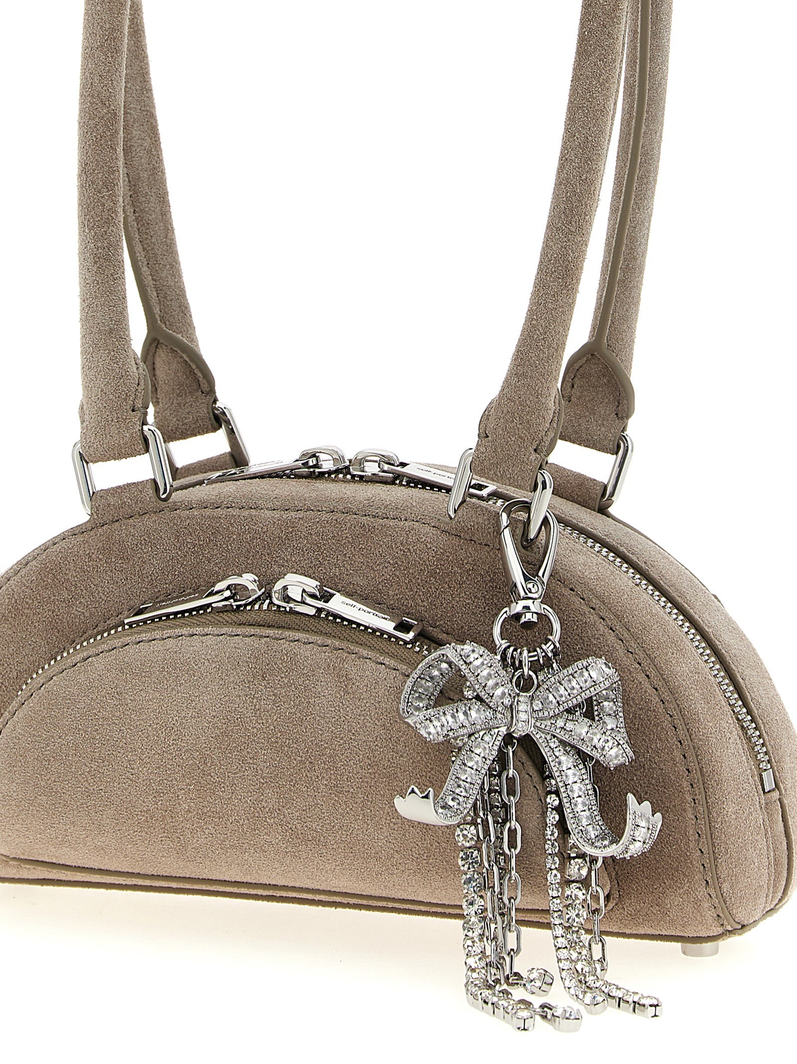 SELF PORTRAIT Self Portrait Women 'Suede Mini With Charm' Shoulder Bag
