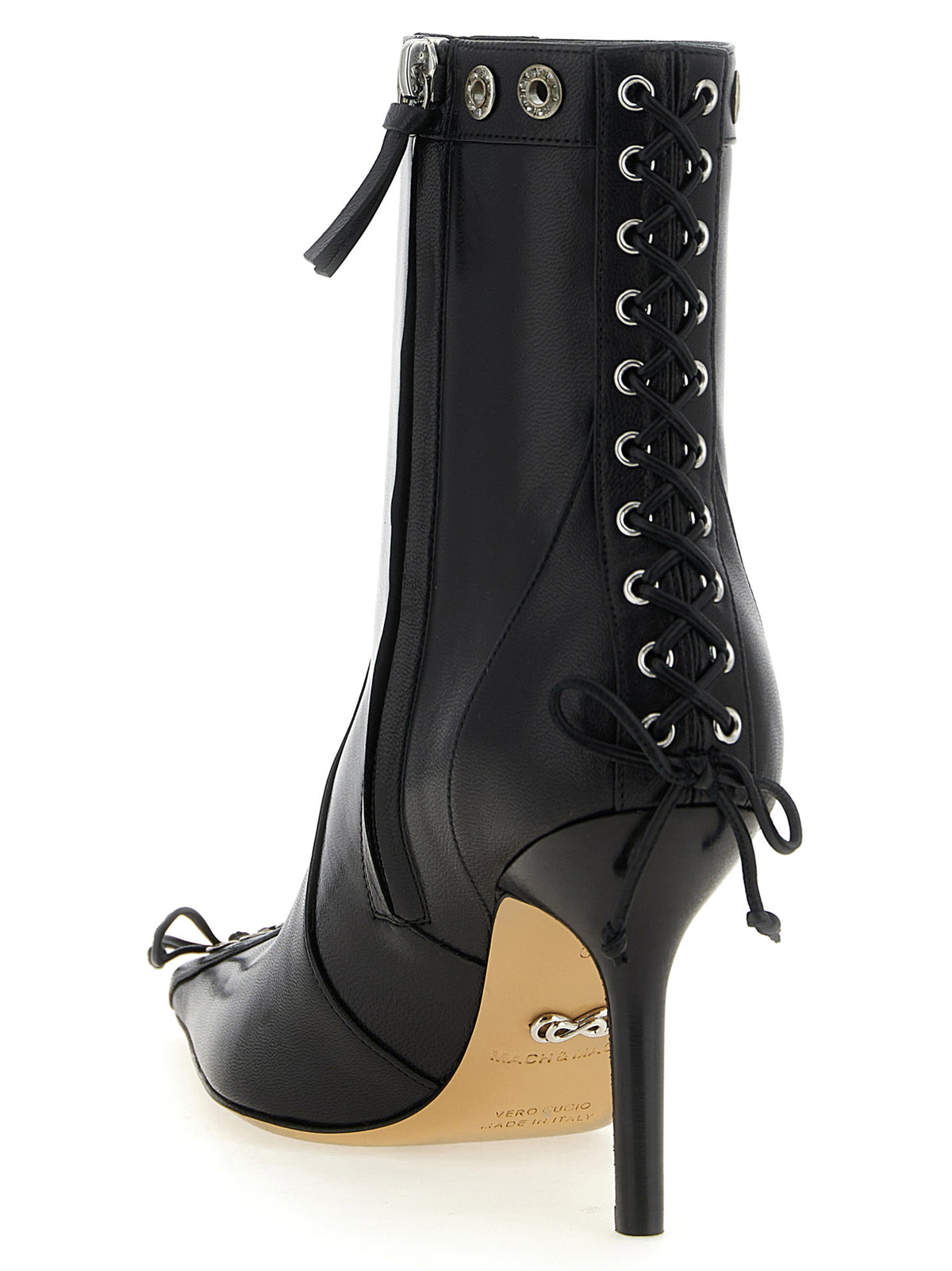 MACH & MACH Mach & Mach Women 'Crystalized Corset' Ankle Boots