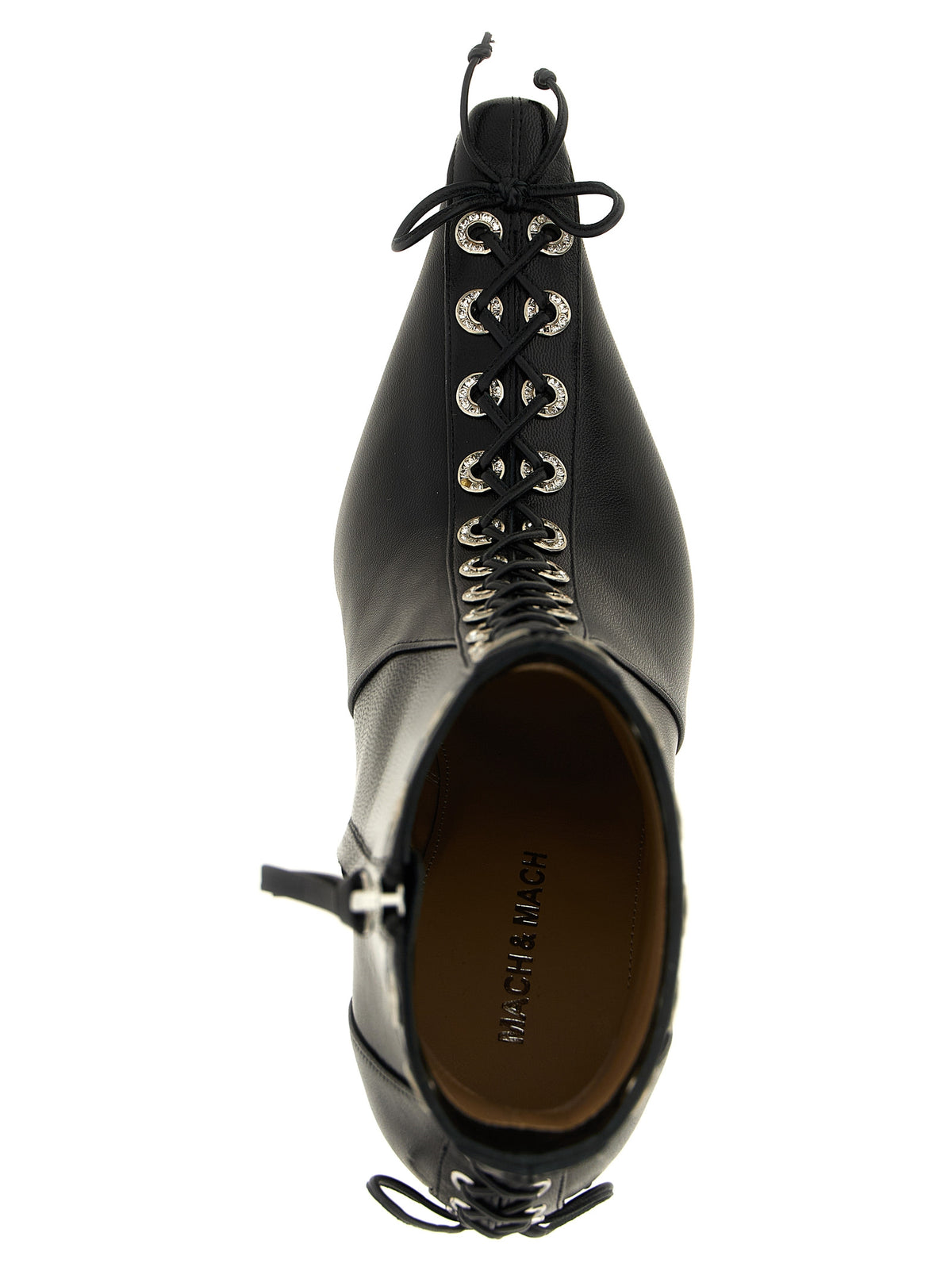 MACH & MACH Mach & Mach Women 'Crystalized Corset' Ankle Boots