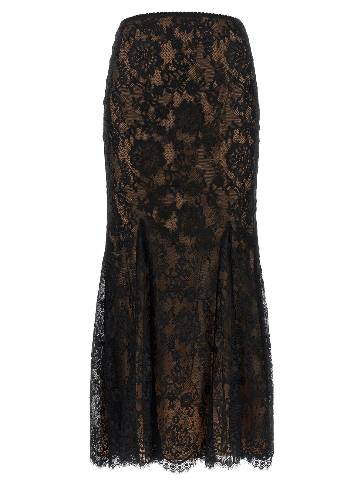 Self Portrait Women 'Black Lace Midi' Skirt