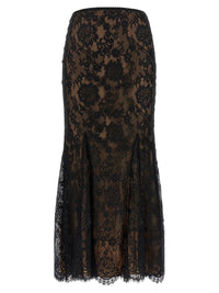 Self Portrait Women 'Black Lace Midi' Skirt