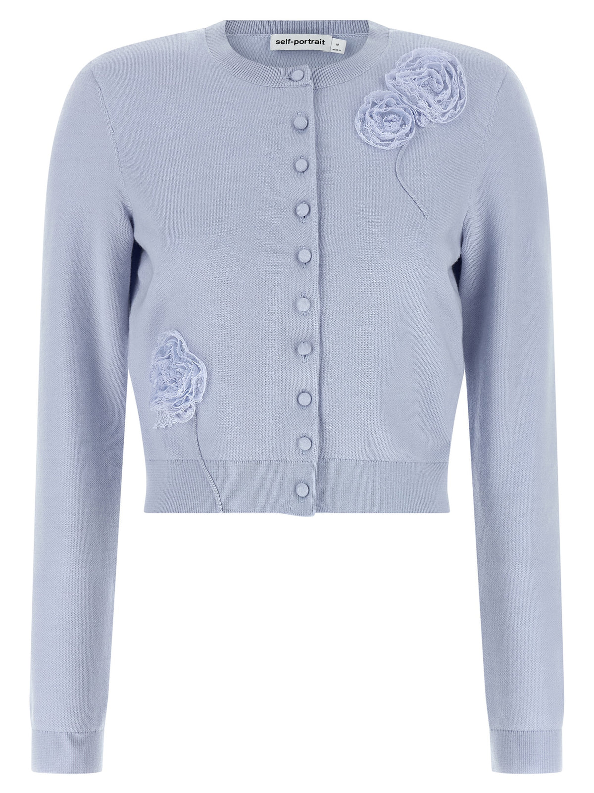 SELF PORTRAIT Self Portrait Women 'Blue Flower Knit' Cardigan