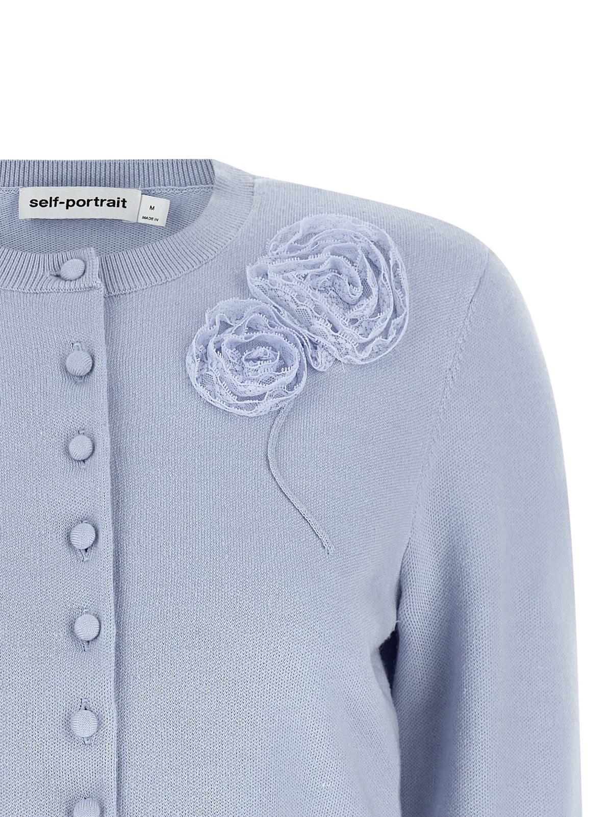 SELF PORTRAIT Self Portrait Women 'Blue Flower Knit' Cardigan