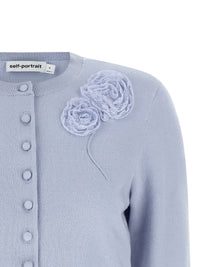 SELF PORTRAIT Self Portrait Women 'Blue Flower Knit' Cardigan