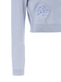 SELF PORTRAIT Self Portrait Women 'Blue Flower Knit' Cardigan