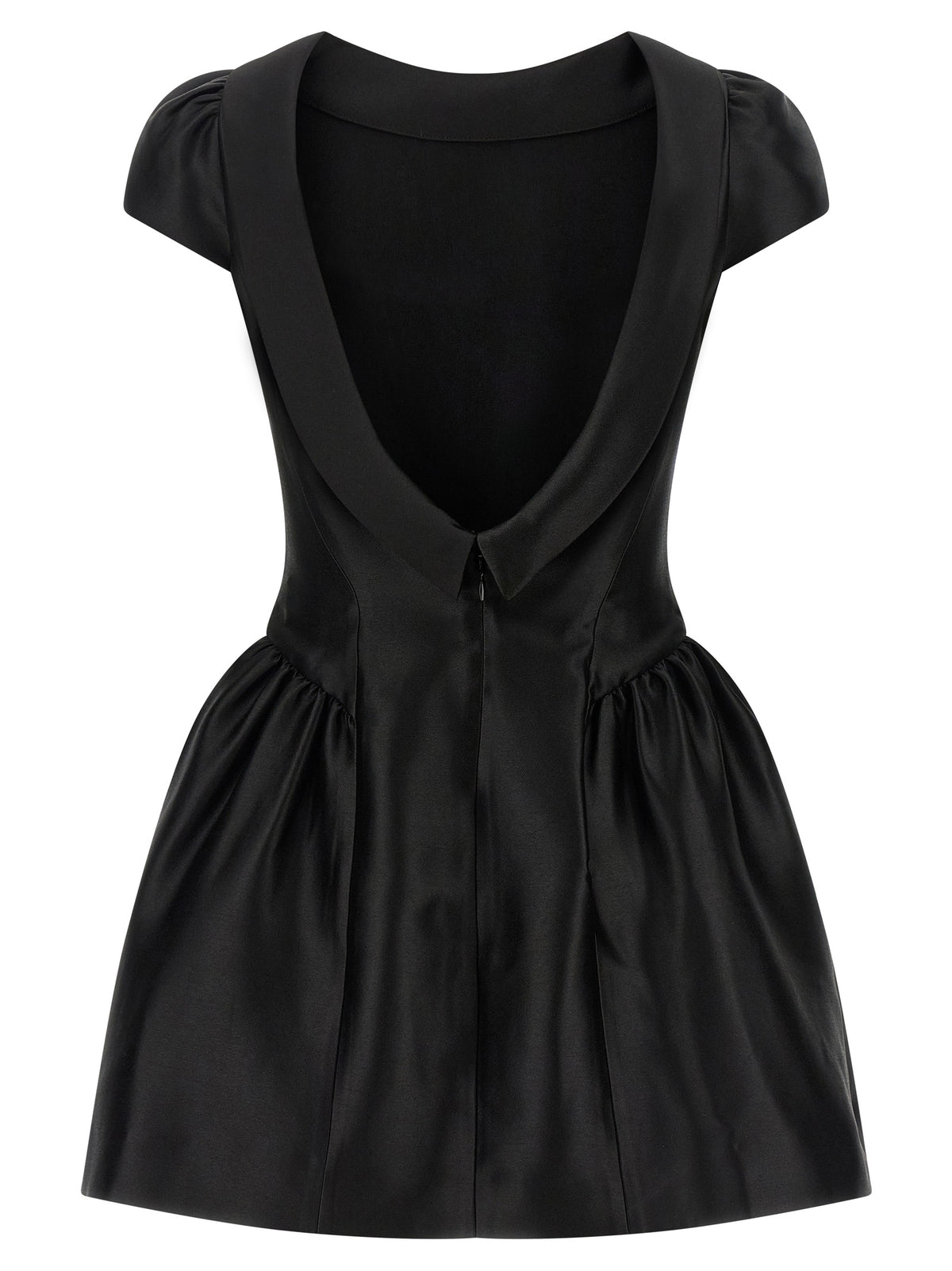SELF PORTRAIT Self Portrait Women 'Black Taffetà Collared Mini' Dress
