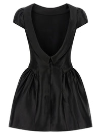 SELF PORTRAIT Self Portrait Women 'Black Taffetà Collared Mini' Dress