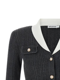 SELF PORTRAIT Self Portrait Women Ribbed Cardigan