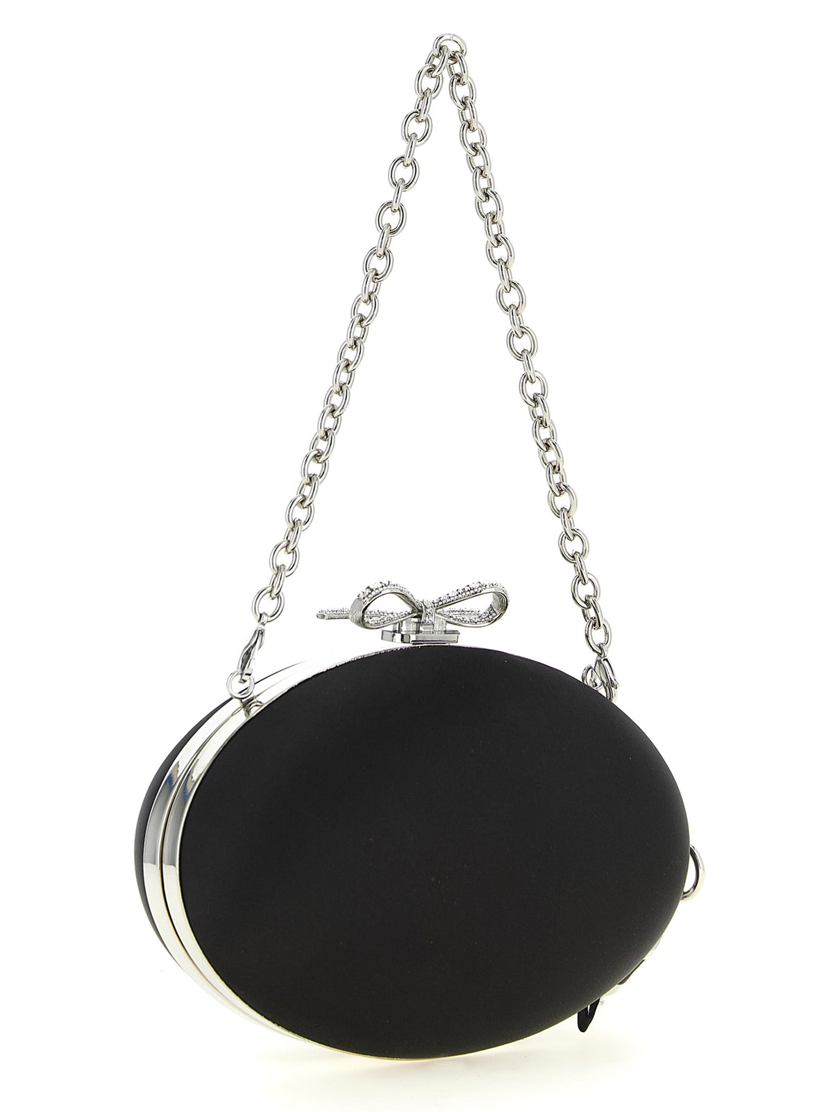 Self Portrait Women Clutch Satin Oval