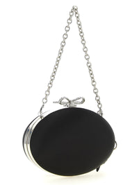Self Portrait Women Clutch Satin Oval