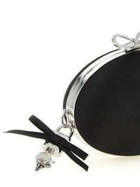 Self Portrait Women Clutch Satin Oval