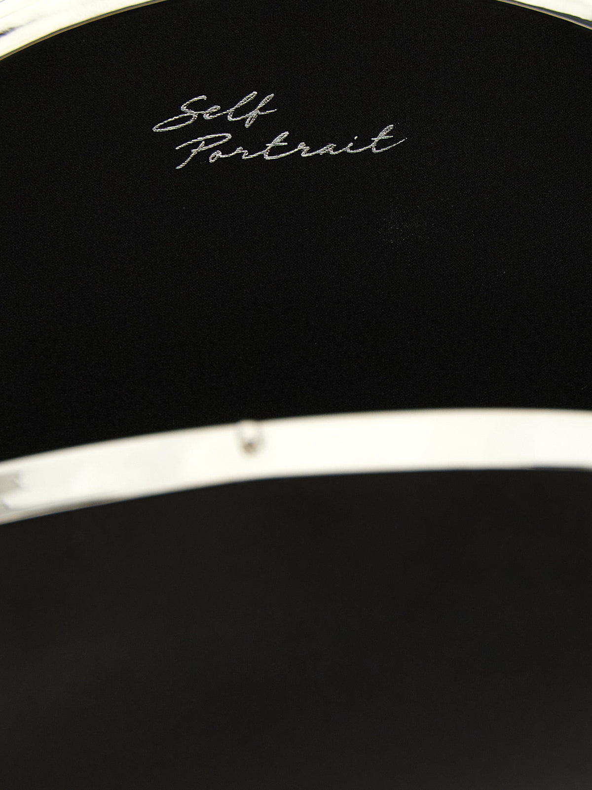 Self Portrait Women Clutch Satin Oval