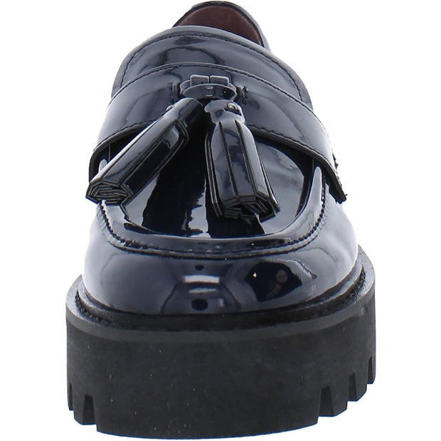 Balinna Womens Patent Loafer Heels