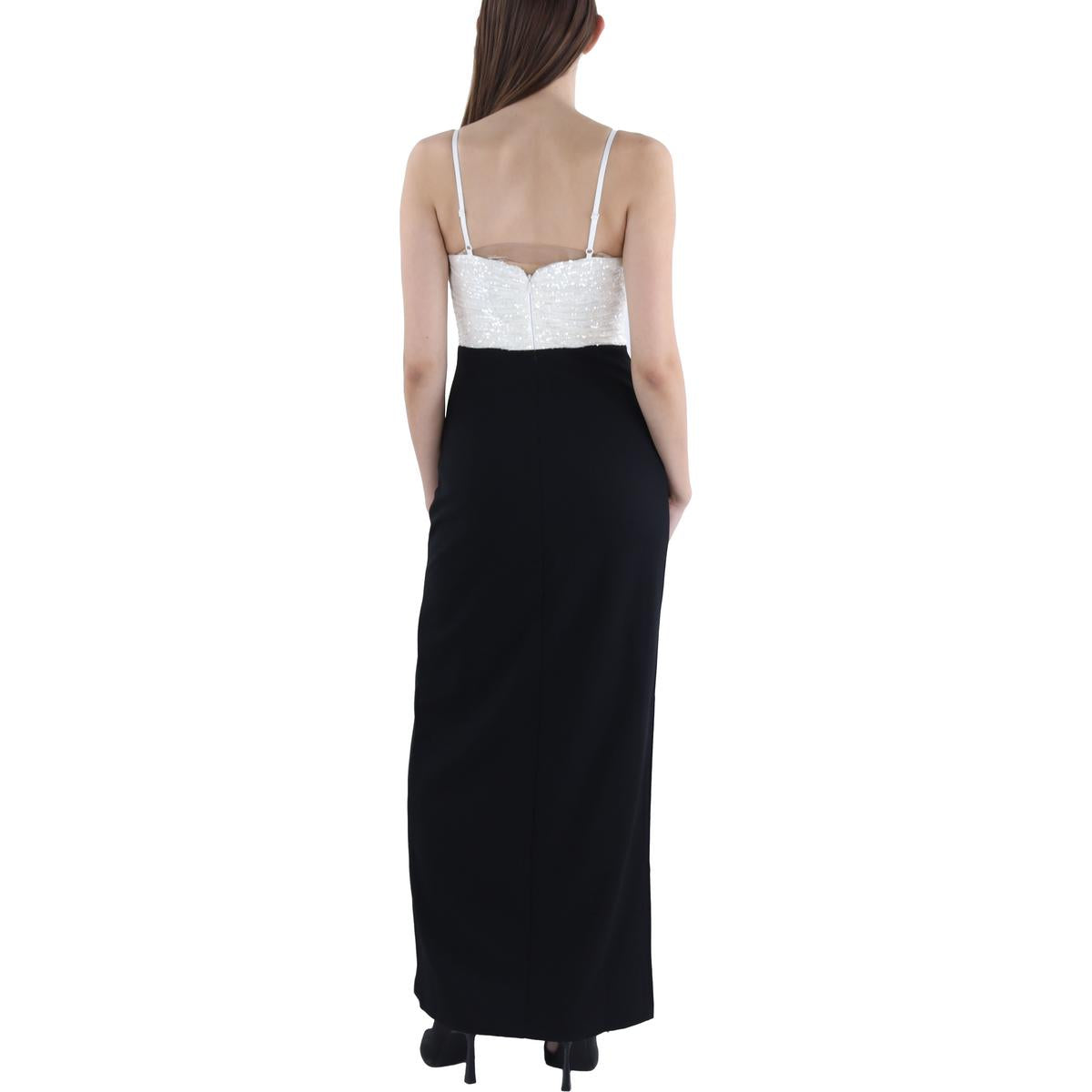 Womens Sequin Sleeveless Evening Dress