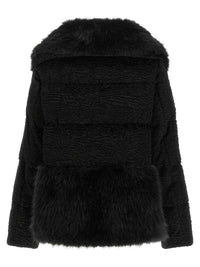 Herno Women Black Astrakhan Effect Jacket