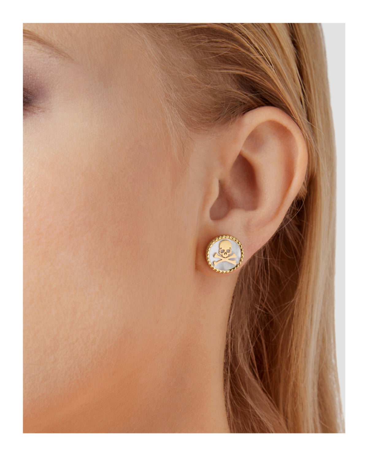 Philipp Plein Philipp Plein Womens Plein Mini Logo Stud Earrings