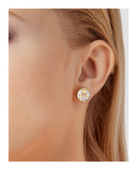 Philipp Plein Philipp Plein Womens Plein Mini Logo Stud Earrings