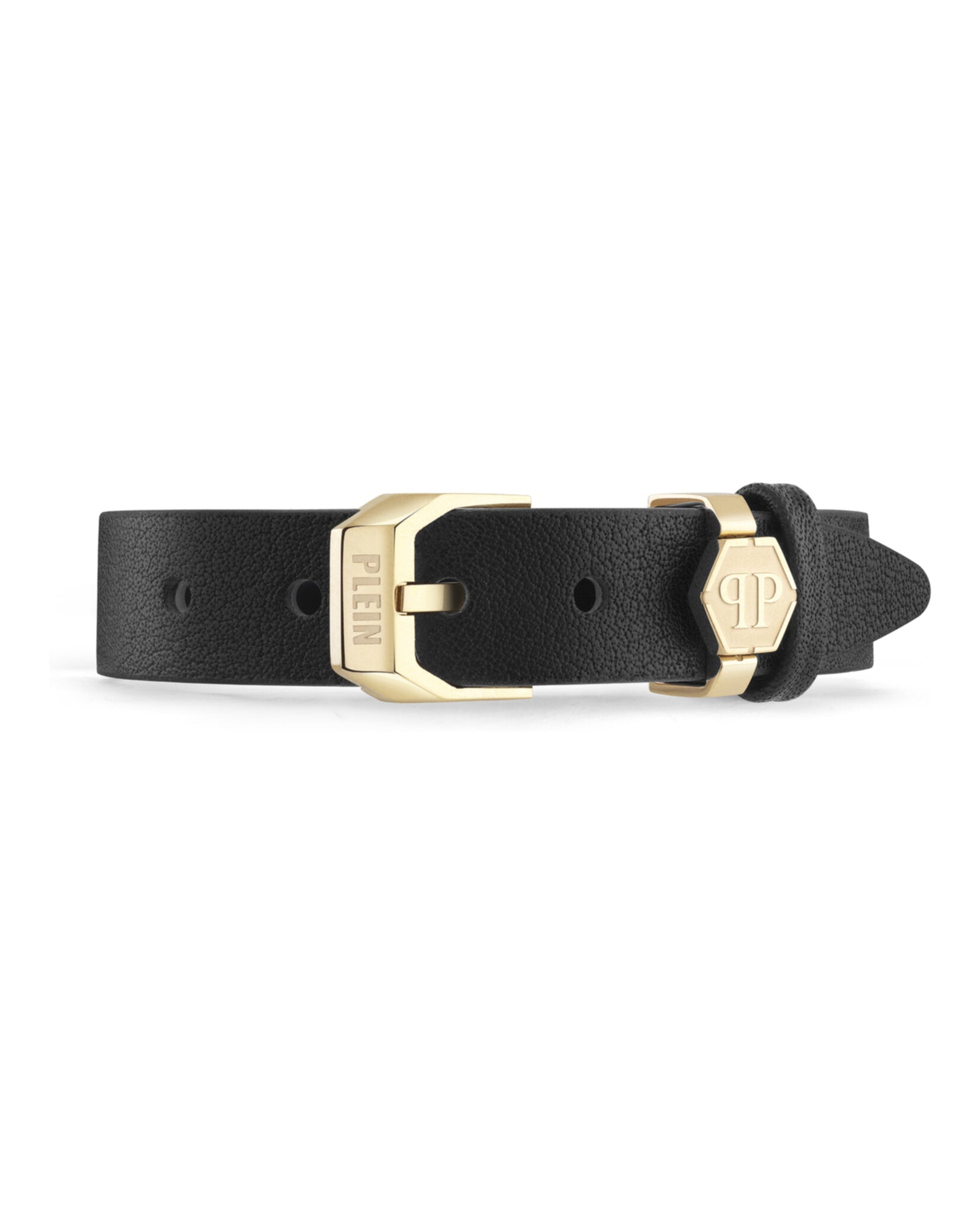 Philipp Plein Womens 3D $kull Crystal Calf Leather Bracelet