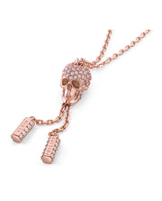 Philipp Plein Womens Sliding $kull Crystal Cable Chain Bracelet