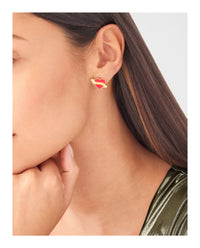 Philipp Plein Philipp Plein Womens Plein Valentine Stud Earrings