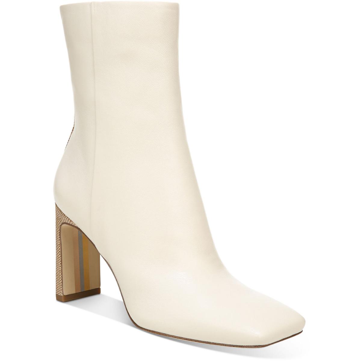 Anika Womens Leather Mid-Calf Boots