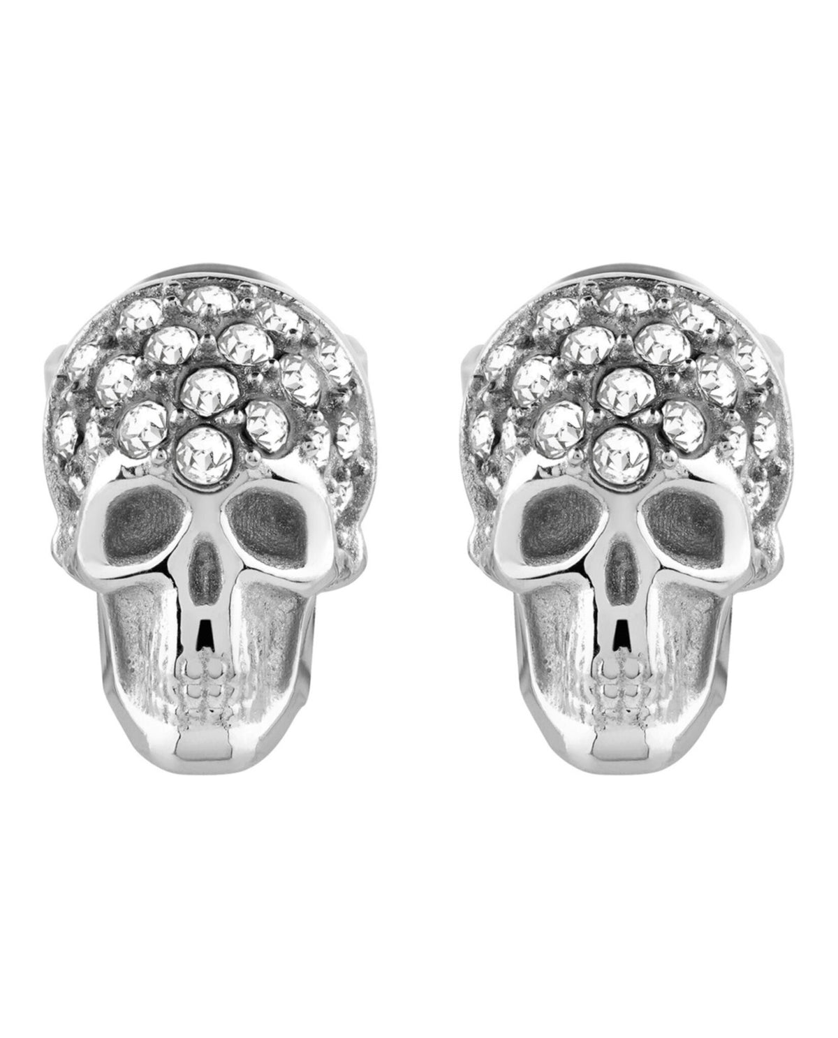 Philipp Plein Philipp Plein Mens Plein Enigma Crystal Stud Earrings
