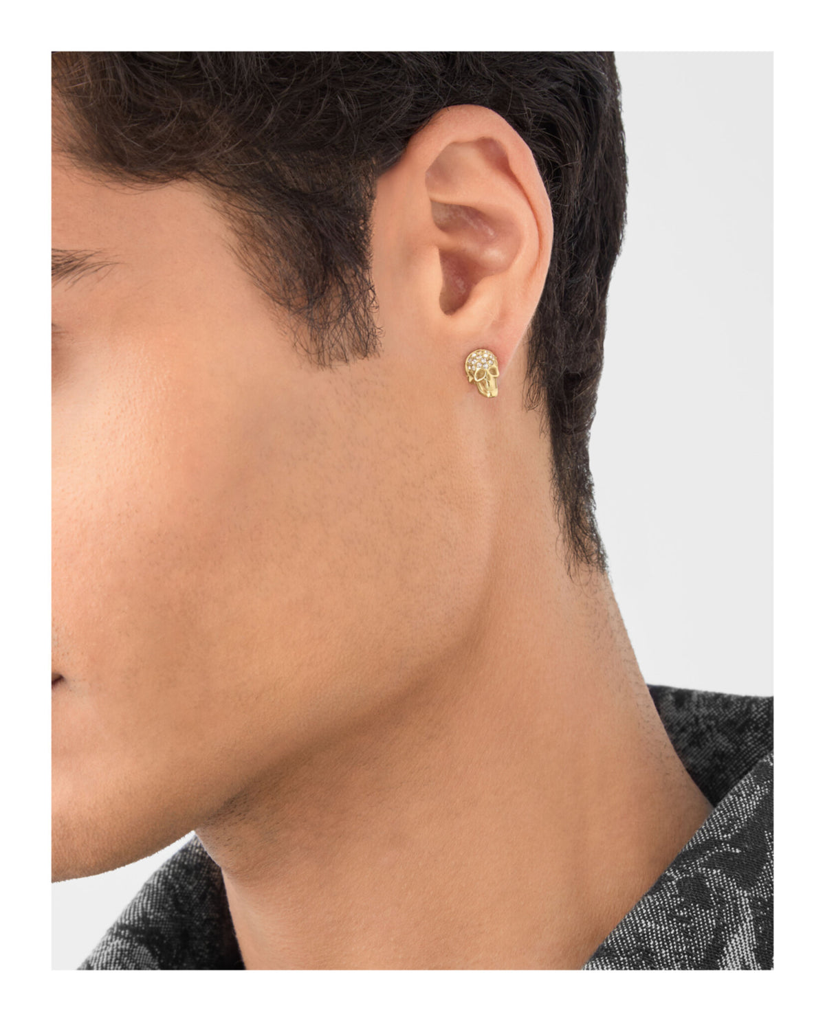 Philipp Plein Philipp Plein Mens Plein Enigma Crystal Stud Earrings