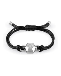 Philipp Plein Philipp Plein Mens Plein Edge Cotton Cord Bracelet