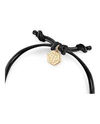 Philipp Plein Mens Linked Cotton Cord Bracelet